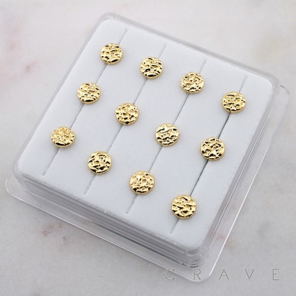 ROSE RUGGED SET 316L SURGICAL STEEL L-SHAPE NOSE RING BOX